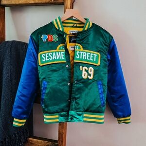 Headgear Classics Satin Bomber Jacket – Sesame Street Edition (Youth M)